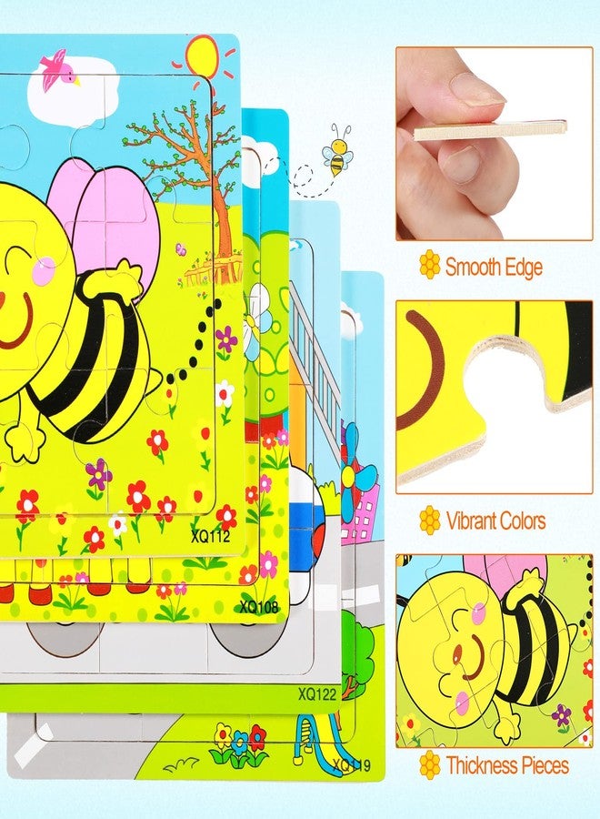 Yunsailing 40 Pack Wooden Puzzles for Kids Ages 3-5, Animals Jigsaw Puzzles for Toddlers Age 2-8, Preschool Educational and Learning Toys Gifts for Kids Children Birthday Party - Image 3